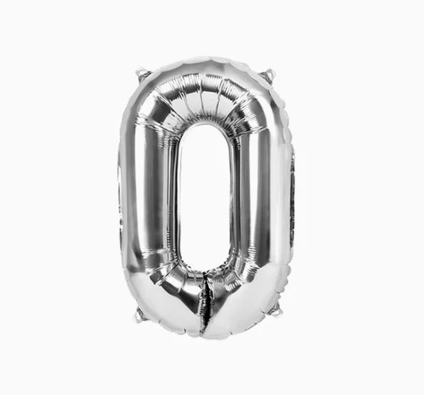 Número 0 - Plata 100cm