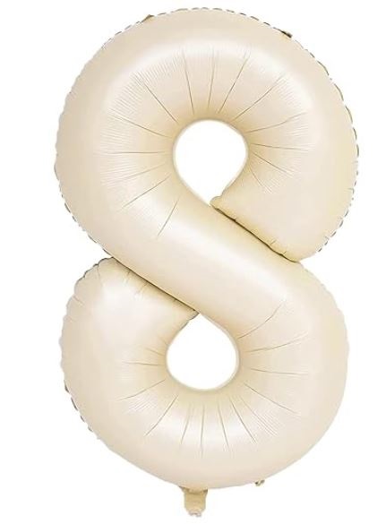 Número 8 - Crema 100cm