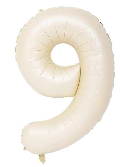 Número 9 - Crema 100cm