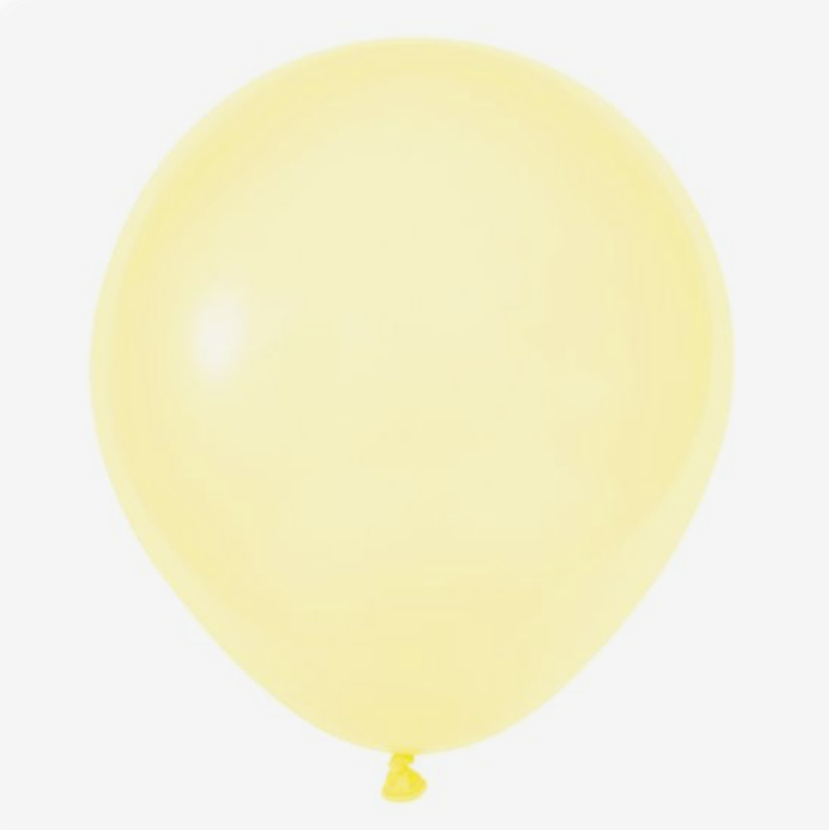 Globos látex - Amarillo Pastel - 45cm