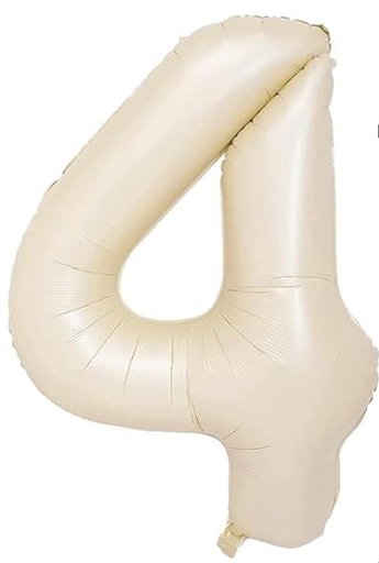 Número 4 - Crema 100cm