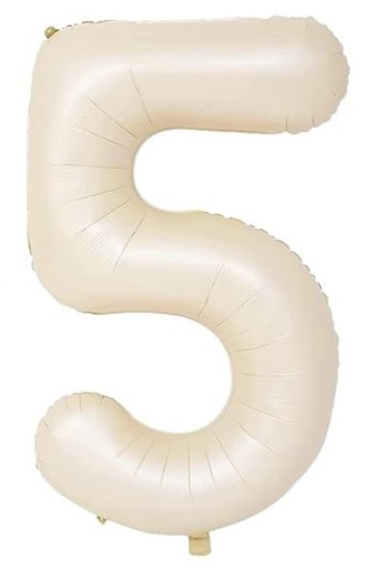 Número 5 - Crema 100cm