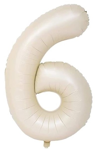 Número 6 - Crema 100cm