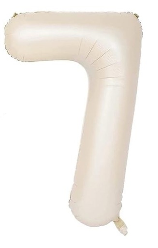 Número 7 - Crema 100cm