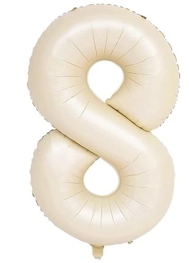 Número 8 - Crema 100cm
