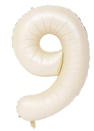 Número 9 - Crema 100cm