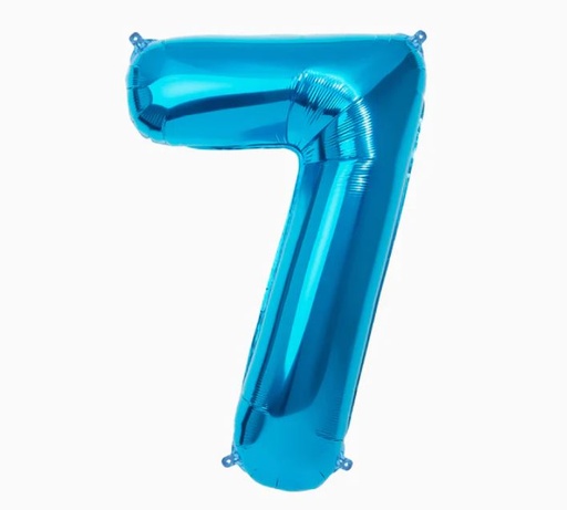 Número 7 - Azul Eléctrico 100cm