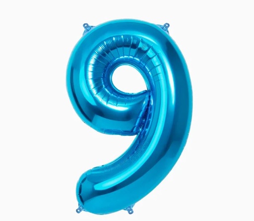 Número 9 - Azul Eléctrico 100cm