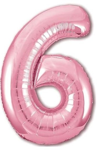 Número 6 - Rosa Bebé 100cm