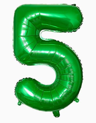 Número 5 - Verde 100cm