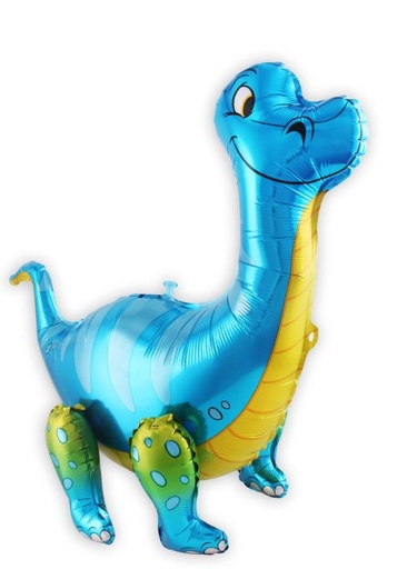 Globo de Foil - Brontosaurio azul