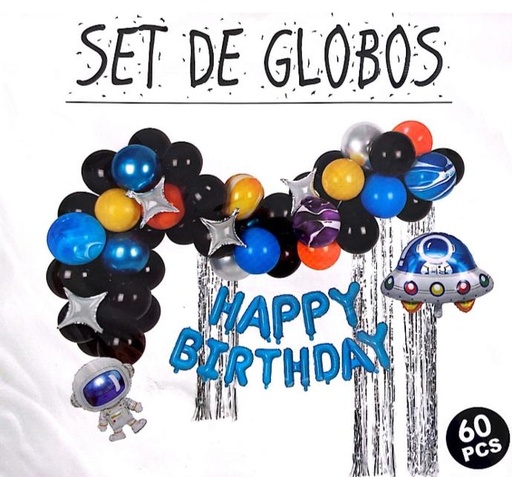 Set de Globos del Espacio DIY