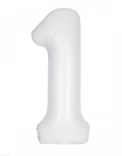 Número 1 - Blanco 100cm