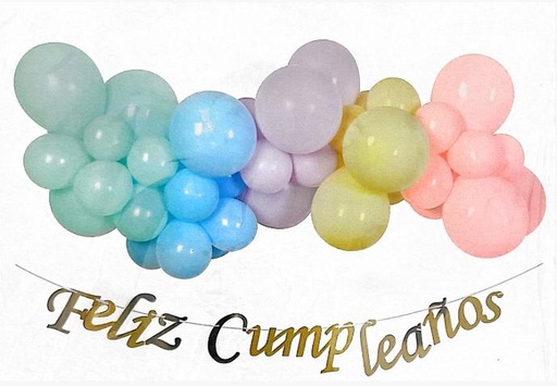 Set globos colores pastel para guirnalda DIY