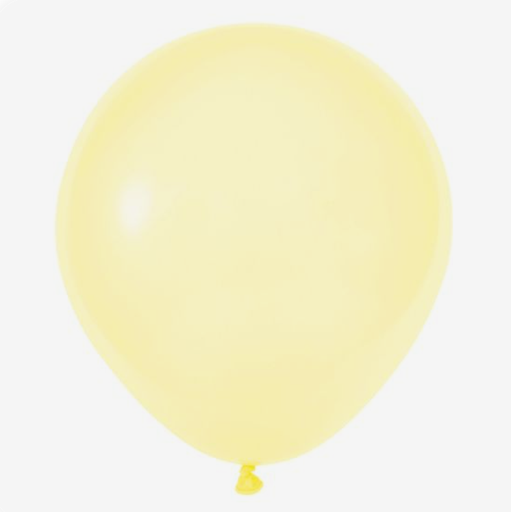 Globos látex - Amarillo Pastel - 45cm