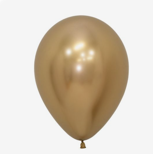 Globos látex - Dorado Cromado - 45cm