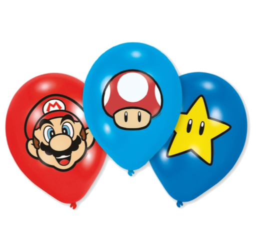 Pack 3 globos látex - Mario Bross