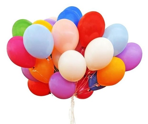 Globos Látex 30cm - Surtido Colores Vivos - 50 unidades