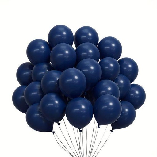 Globos látex 30 cm - Azul Oscuro - Pack 50 unidades