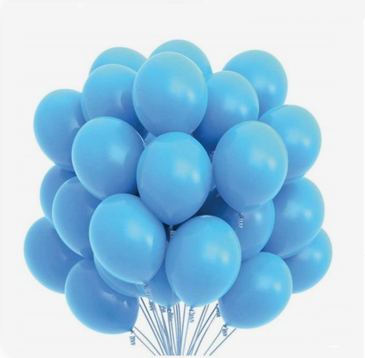 Globos látex 30cm - Azul Celeste - Paq 50 unidades