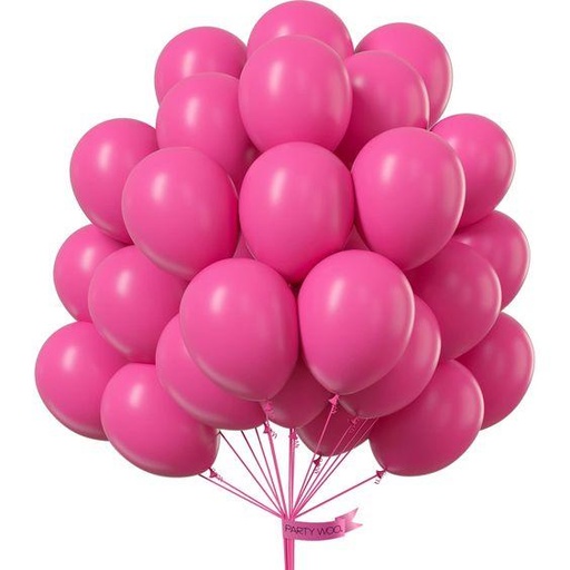 Globos látex - Rosa Barbie