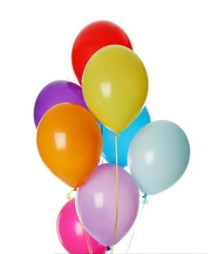 Globos látex 30 cm - Colores Surtidos - Paq 8 unidades