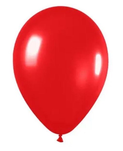 Globos látex - Rojo Metalizado